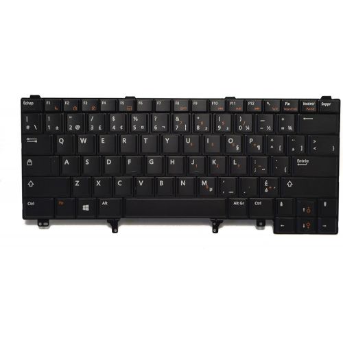 델 Dell Latitude E5420 E5430 E6220 E6230 E6320 E6330 E6420 E6430 E6440 83 Keys Black French Canadian Keyboard WY8N6 PK130LY1F09 0WY8N6 CN 0WY8N6