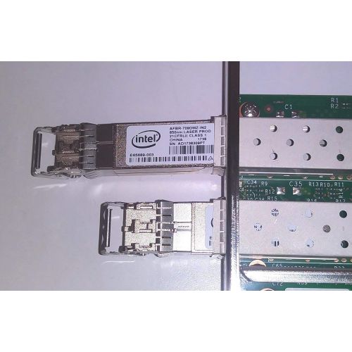 델 Dell XYT17 Intel X520 DA2 Dual Port 10Gb SFP+ PCI e Full Profile NIC