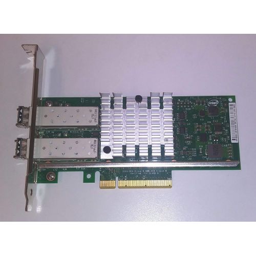 델 Dell XYT17 Intel X520 DA2 Dual Port 10Gb SFP+ PCI e Full Profile NIC