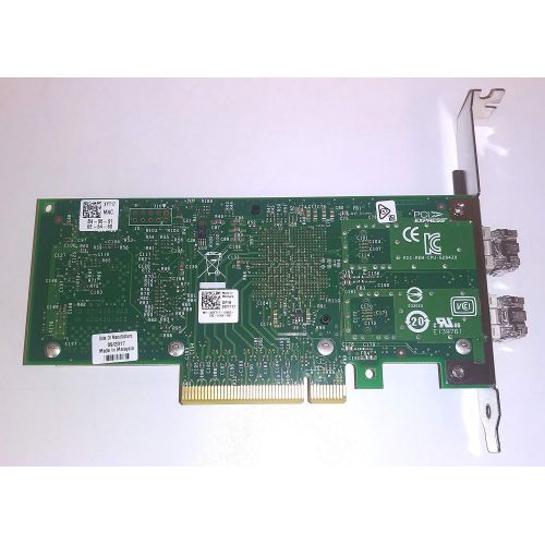 델 Dell XYT17 Intel X520 DA2 Dual Port 10Gb SFP+ PCI e Full Profile NIC