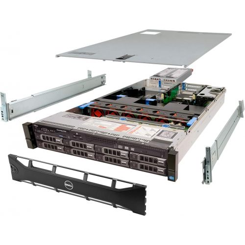 델 Dell PowerEdge R720 Server 2X E5 2680 2.70Ghz 16 Core 384GB 8X 4TB H710P Rails (Renewed)