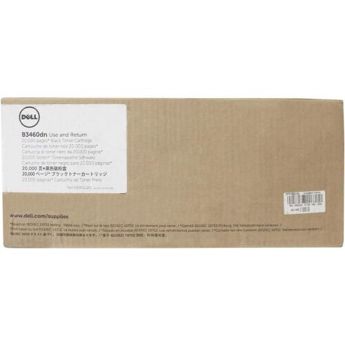 델 Dell 9GG2G Toner Cartridge B3460dn Laser Printer,Black