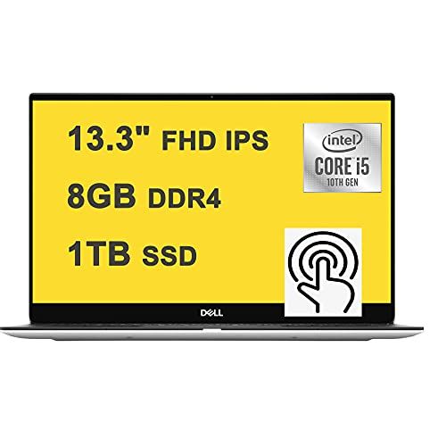 델 Dell XPS 13 7390 Premium Laptop I 13.3 FHD IPS Touchscreen I 10th Gen Intel Quad Core i5 10210U( i7 8550U)?I 8GB DDR4 1TB SSD I Backlit?KB Fingerprint Win10