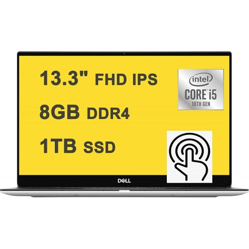 델 Dell XPS 13 7390 Premium Laptop I 13.3 FHD IPS Touchscreen I 10th Gen Intel Quad Core i5 10210U( i7 8550U)?I 8GB DDR4 1TB SSD I Backlit?KB Fingerprint Win10