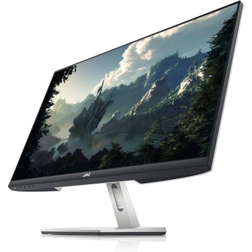 델 Dell Newest 27 inch QHD 1440p (2560 x 1440) IPS Ultra Thin Bezel Monitor, 75Hz Refresh Rate, ADM FreeSync, HDMI, DisplayPorts, Built in Speakers, VESA Certified, Sliver