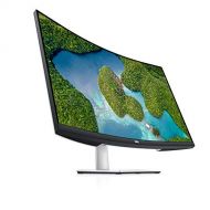 Dell S3221QS 32 Inch Curved 4K UHD, VA Ultra-Thin Bezel Monitor, AMD FreeSync, HDMI, DisplayPort, Built in Speakers, VESA Certified, Silver, Latest Edition