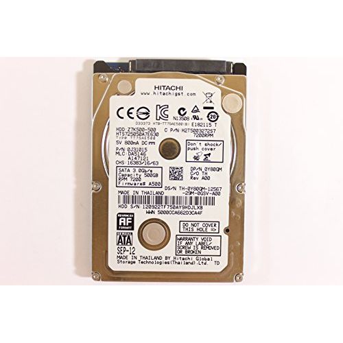 델 Dell Y80GM HTS725050A7E630 2.5 SATA Thin 500GB 7200 3.0 Hitachi Laptop Hard Drive Latitude E5430 In