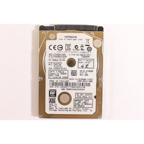 델 Dell Y80GM HTS725050A7E630 2.5 SATA Thin 500GB 7200 3.0 Hitachi Laptop Hard Drive Latitude E5430 In