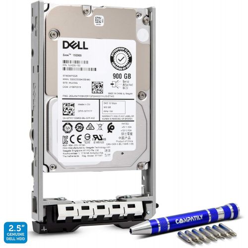델 Dell 400-APGL 900GB 15K SAS 12Gb/s 2.5-Inch PowerEdge Enterprise Hard Drive in 13G Tray Bundle with Compatily Screwdriver Compatible with 400-APGB R630 R730 PowerVault MD1420
