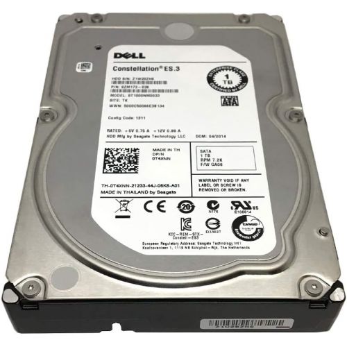 델 DELL/Seagate ST1000NM0033 1TB 7200RPM 128MB Cache SATA 6Gb/s 3.5-inch Internal Hard Drive OEM - w/1 Year Warranty