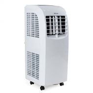 DELLA Air Conditioner Cooling Fan 8,000 BTU Portable Dehumidifier AC Remote Control Window Vent Kit White Home Office