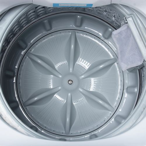 델 DELLA Portable 3.5KG Compact Fully 7.7lbs Top Load Automatic Mini Washing Laundry Machine Spin Wash WDrain Pump, White
