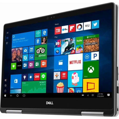 델 Dell Inspiron 13 7000 13.3 Full HD IPS 2-in-1 Touch-Screen LaptopTablet, Intel Quad-Core i5-8250U up to 3.4GHz Windows Ink Backlit Keyboard MaxxAudio Pro Win 10-Upgrade up to