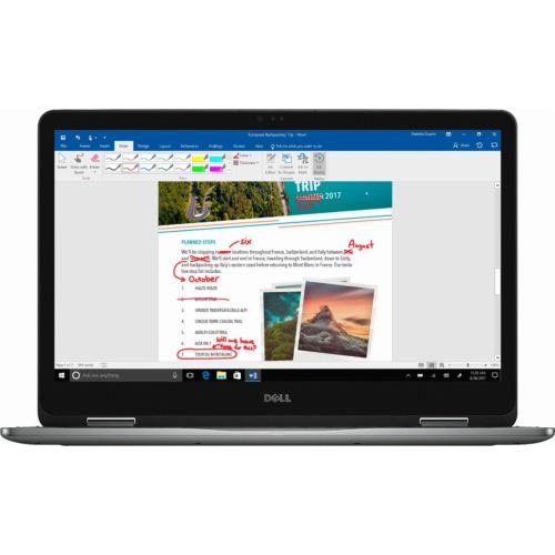 델 2018 Dell Inspiron 17 7000 17.3 FHD TouchScreen 2-in-1 Laptop - Intel Quad-Core i7-8550U up to 4GHz Backlit Keyboard MaxxAudio USB 3.1 Type-C NVIDIA GeForce MX150 Windows ink Win 1