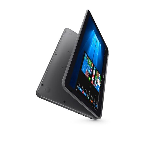 델 Dell Inspiron 11 3000 2-in-1 Convertible Touchscreen LaptopTablet PC, AMD A6-9220e Processor up to 2.4 GHz, 4GB DDR4, 32GB eMMC SSD, Radeon R4 Graphics, WiFi, Webcam, Bluetooth, W