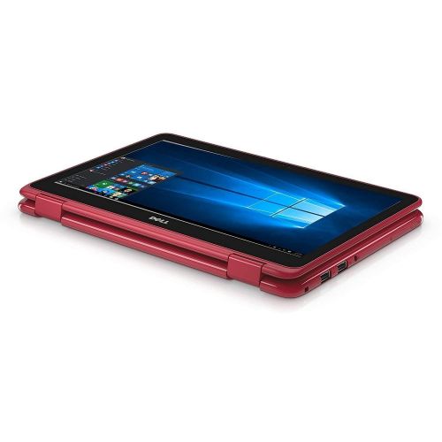 델 2018 Flagship Dell Inspiron 11.6 Business 2 in 1 HD Touchscreen LaptopTablet - AMD Dual-Core A6-9220e 4GB DDR4 32GB SSD AMD Radeon R4 MaxxAudio Bluetooth 802.11bgn HDMI HD Webcam