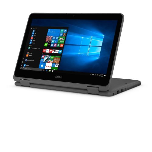 델 Dell Inspiron 11 3000 2-in-1 Convertible Touchscreen LaptopTablet PC, AMD A6-9220e Processor up to 2.4 GHz, 4GB DDR4, 32GB eMMC SSD, WiFi, Webcam, Bluetooth, Windows 10, Gray or R