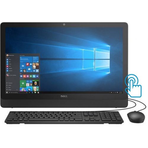 델 Dell 23.8 inch Full HD Touchscreen All In One PC Desktop Intel Pentium J3710 4GB DDR3 1TB HD Windows 10 Black