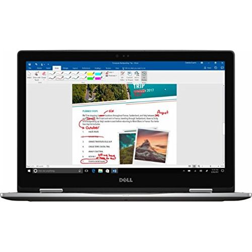 델 2017 Dell 2-in-1 Convertible Inspiron 7000 15.6 Inch Full HD Touchscreen Flagship High Performance Laptop PC, Intel Core i5-7200U Dual-Core, 8GB DDR4, 256GB SSD, USB Type C, Window