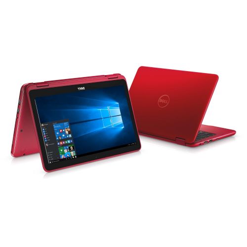 델 Dell Inspiron 11.6 LED Anti-Glare Touchscreen 2 in 1 2018 Newest Laptop Computer, AMD A9-9420e up to 2.7GHz, 4GB DDR4, 128GB SSD, HDMI, WiFi, Bluetooth, USB 3.1, Windows 10 with Bo