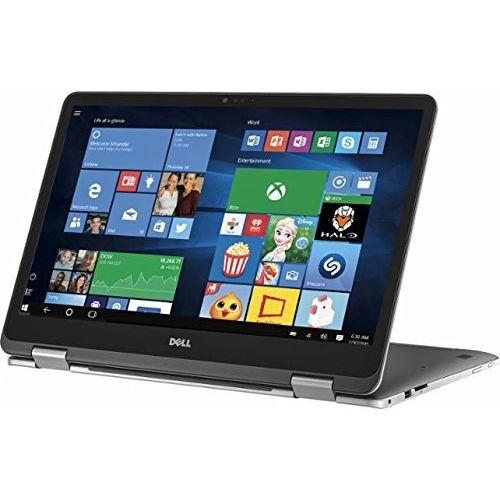 델 Top Performance Dell 7000 Series Inspiron 2-in-1 17.3 Touch-Screen FHD IPS Laptop, Intel Core i7-7500U, 16GB DDR4 RAM, 1TB HDD, Dedicated Graphics 2GB, Backlit keyboard, Bluetooth,