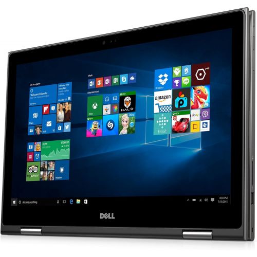 델 Dell i5568-0463GRY 15.6 FHD 2-in-1 Laptop (Intel Core i3-6100U 2.3GHz Processor, 4 GB RAM, 500 GB HDD, Windows 10) Gray