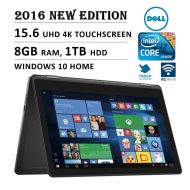 Dell 2016 DELL 7000 Series Inspiron 2-in-1 15.6 4K 3840 x 2160 UHD Touch-screen Flip Convertible Laptop, Intel Core i7 6500U up to 3.1 GHz, 8GB RAM, 1TB HDD, 802.11AC, Bluetooth, HDMI,