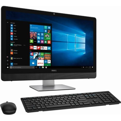 델 Dell Inspiron 5000 All-In-One 23.8 Full HD Touchscreen Flagship Adjustable and Removable Stand Desktop | Intel Core i7-7700T Quad-Core | 16GB | 1T HDD | Wireless Keyboard and Mouse