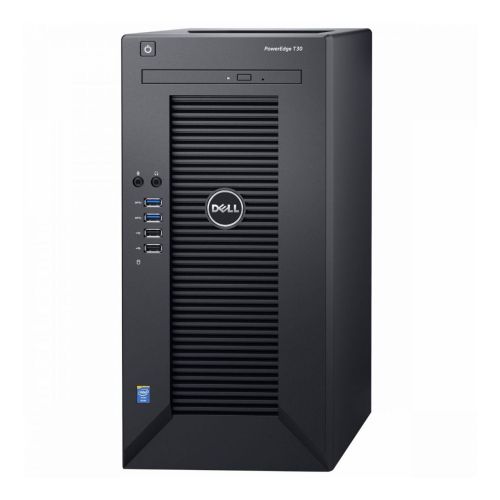델 Dell PowerEdge T30 Tower Server - Intel Xeon E3-1225 v5 Quad-Core Processor up to 3.7 GHz, 64GB DDR4 Memory, 512GB Solid State Drive, Intel HD Graphics P530, DVD Burner, No Operati
