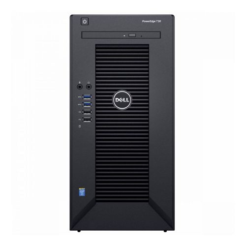 델 Dell PowerEdge T30 Tower Server - Intel Xeon E3-1225 v5 Quad-Core Processor up to 3.7 GHz, 64GB DDR4 Memory, 512GB Solid State Drive, Intel HD Graphics P530, DVD Burner, No Operati