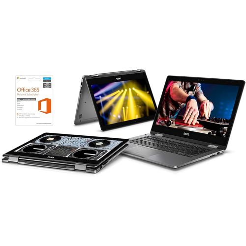 델 2018 New Dell 13.3 FHD Touchscreen 2-in-1 Laptop, 12GB DDR4, 256GB SSD, AMD Ryzen 7 2700U up to 3.8GHz, AMD Radeon RX Vega 10, Webcam, Backlit Keyboard, HDMI, Windows 10, Microsoft