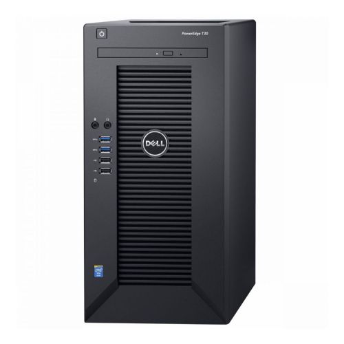 델 Dell PowerEdge T30 Tower Server - Intel Xeon E3-1225 v5 Quad-Core Processor up to 3.7 GHz, 32GB DDR4 Memory, 512GB Solid State Drive, Intel HD Graphics P530, DVD Burner, No Operati