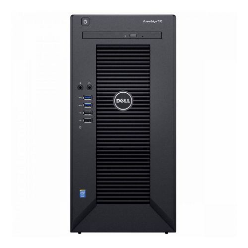 델 Dell PowerEdge T30 Tower Server - Intel Xeon E3-1225 v5 Quad-Core Processor up to 3.7 GHz, 8GB DDR4 Memory, 256GB Solid State Drive, Intel HD Graphics P530, DVD Burner, No Operatin