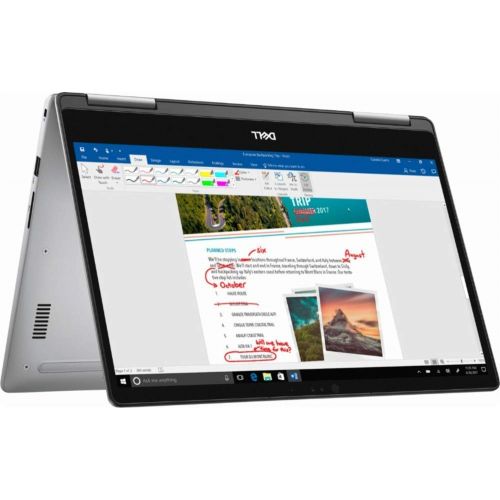 델 2018 Premium Flagship Dell Inspiron 13 7000 13.3 2 in 1 FHD IPS Touchscreen Business Laptop Intel Quad-Core i7-8550U 16GB DDR4 Backlit Keyboard MaxxAudio Win Ink Type C Win 10 -Upg