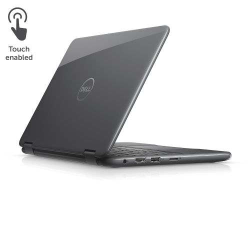 델 Dell Inspiron 11.6 2-in-1 Convertible HD Touchscreen Laptop - Intel Quad-Core Pentium N3710 1.6GHz, 500GB HDD, 4GB RAM, MaxxAudio, 802.11bgn, Webcam, Bluetooth, HDMI, Win 10