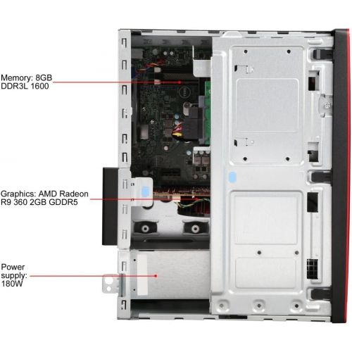 델 ScotchBlue 2016 Newest Dell Inspiron Flagship High Performance Premium Desktop, Intel Quad-Core i7-6700 Processor 3.4 GHz, 16GB RAM, 2TB HDD, AMD Radeon 2GB GDDR5, DVD, WiFi, HDMI, Windows 7