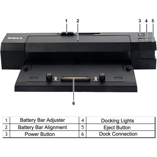 델 Dell E-Port Plus Advanced Port Replicator with USB 3.0 for E Series Latitudes, 240W AC - 331-7947