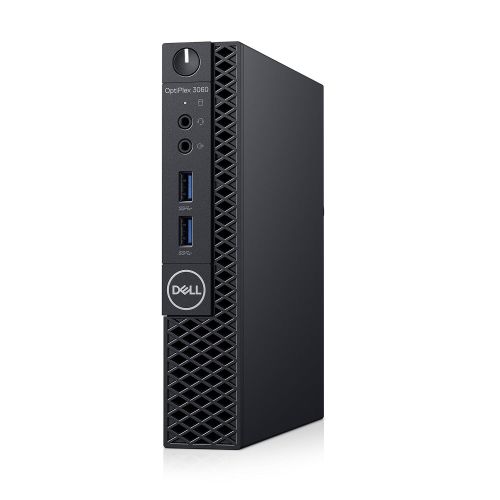 델 Dell OP3060MFFXNJHM OptiPlex 3060 XNJHM Micro PC with Intel Core i5-8500T 2.1 GHz Hexa-core, 4GB RAM, 500GB HDD, Windows 10 Pro 64-bit