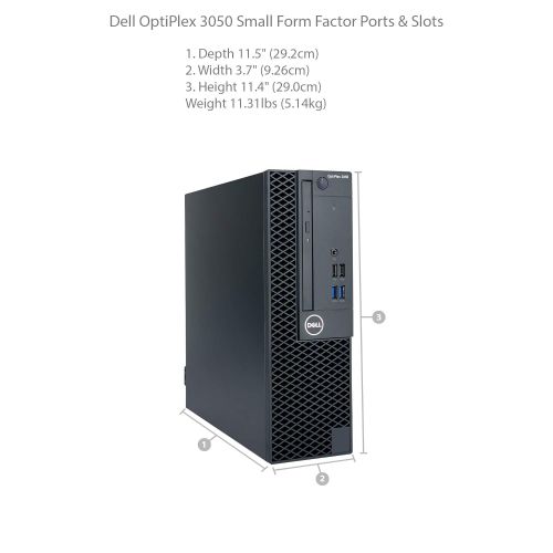 델 Dell Optiplex 3050 SFF Desktop - 7th Gen Intel Core i5-7500 Quad-Core Processor up to 3.8 GHz, 8GB DDR4 Memory, 500GB SATA Hard Drive, Intel HD Graphics 630, DVD Burner, Windows 10