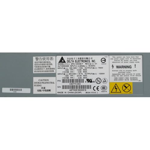 델 DELL - Dell PE7250 1200W PFC Power Supply DPS-1200AB-F K4469 C607730-002 - K4469