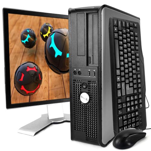 델 Dell OptiPlex (Intel Core2Duo 2.0GHz CPU, 160GB, 4GB Memory, Windows 7 Professional) w Dell 19inch LCD Monitor (Certified Refurbished)