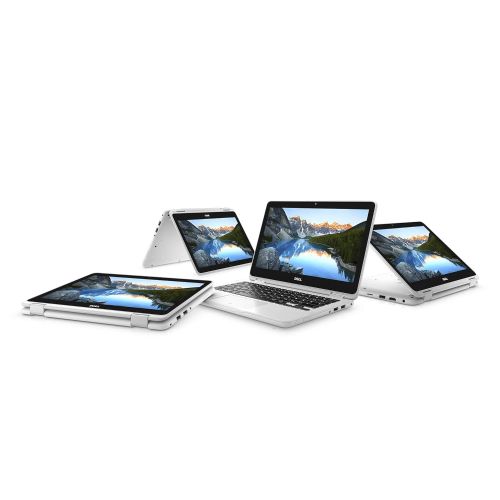 델 2018 Dell Inspiron 2-in-1 11.6-Inch Touchscreen High Performance Laptop PC, AMD A6-9220e Dual-Core Processor 4GB DDR4 RAM 32GB SSD Bluetooth WiFi Webcam MaxxAudio Windows 10-White