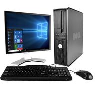 Dell Optiplex with 20-Inch Monitor (Core 2 Duo 3.0Ghz, 8GB RAM, 1TB HDD, Windows 10 Professional), Black (Certified Refurbished)