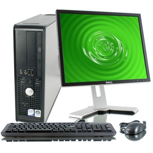 델 Dell OptiPlex Desktop Complete Computer Package with Windows 10 Home - Keyboard, Mouse, 17 LCD Monitor(brands may vary) (Renewed)