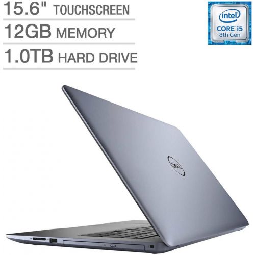 델 2018 Dell Inspiron 15 5000 15.6-inch Touchscreen FHD 1080p Premium Laptop, Intel Quad Core i5-8250U Processor, 12GB RAM, 1TB Hard Drive, DVD Writer, Backlit Keyboard, Bluetooth, Bl