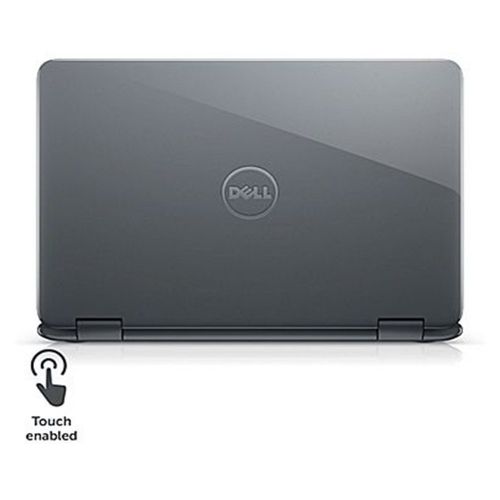 델 2018 Dell Lightweight Inspiron 11.6 Touchscreen 2 in 1 Laptop PC AMD A6-9220e Processor 4GB DDR4 RAM 32GB Wifi Webcam Bluetooth 3.2 Lbs Windows 10-Gray (Certified Refurbished)