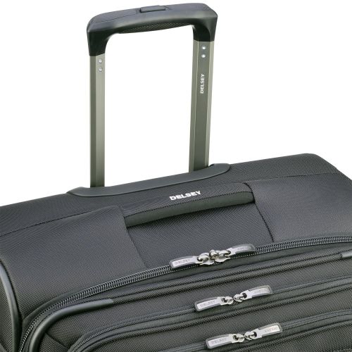  DELSEY Paris Cruise Lite Softside 25 Exp. Spinner Suiter Trolley, BLACK