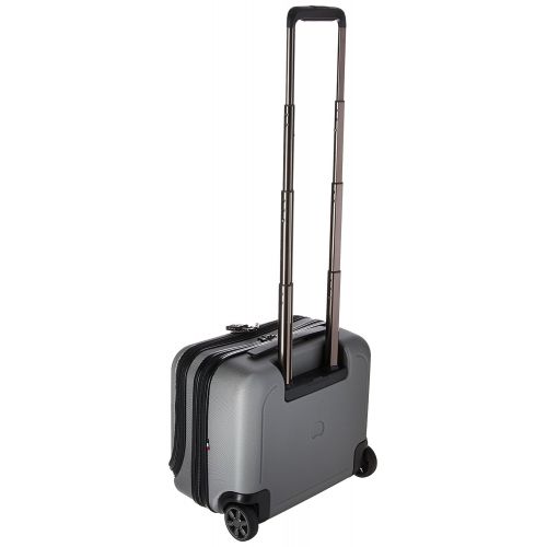  DELSEY Paris Luggage Cruise Lite Hardside 2 Wheel Underseater with Front Pocket, Platinum