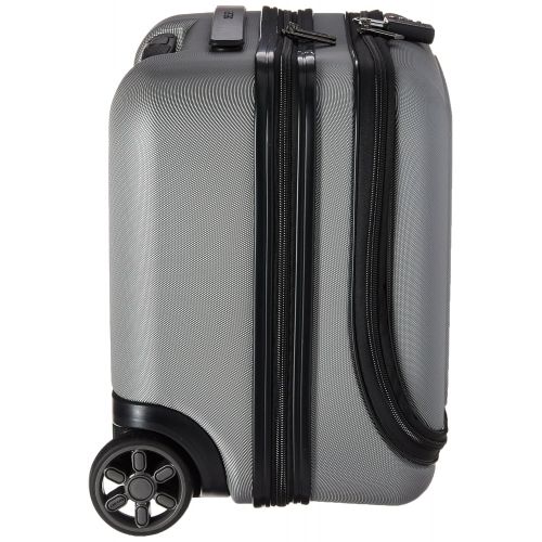  DELSEY Paris Luggage Cruise Lite Hardside 2 Wheel Underseater with Front Pocket, Platinum