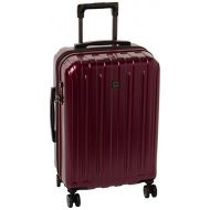 DELSEY Paris Luggage Helium Titanium 21 Carry-On Expandable Spinner Trolley, Black Cherry Red